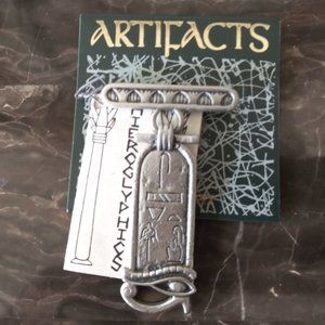 JJ Jonette EGYPTIAN HEIROGLYPHICS Pin + Booklet